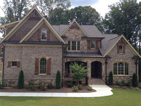 rock brick and metal house exteriors|brick and stone exterior home ideas.